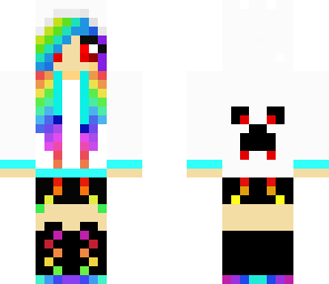 halloween creeper panda girl