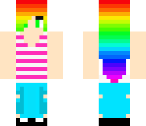 rainbow hair