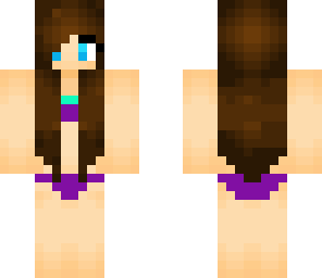 bikini girl purple