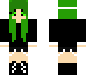 green emo girl