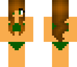 brown hair base wearing bikini