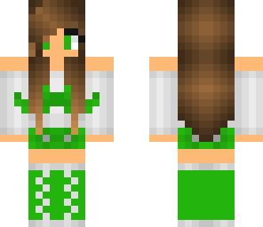 green mustache girl- girl skin collection