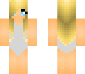 blonde girl in bathing suit base