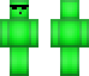 green slime with black shades