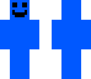 blue smiley man