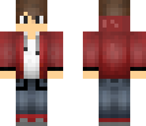teenager red hoodie