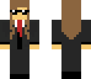 girl in a suit