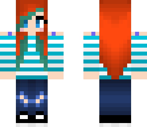 two colored hair girl