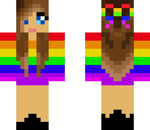 rainbow t-shirt girl with bow updated