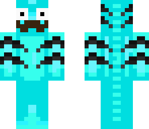 edited cyan seahorse