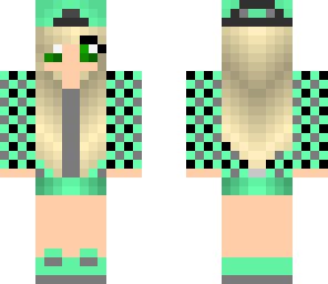 mint hipster girl