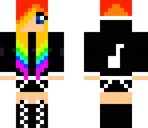 rainbow haired girl