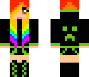 rainbow creeper girl