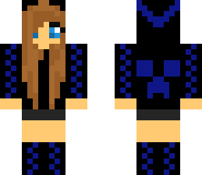 black and blue girl