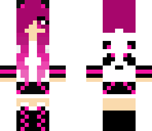 panda girl purple