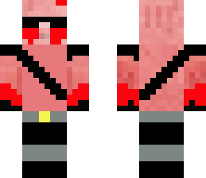 pig rambo covered in blood for halloween