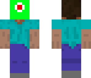steve with halloween mask