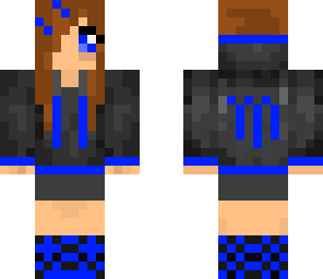 blue creepy girl
