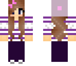 purple winter girl 