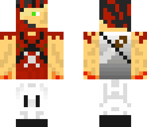 weird fire ninja guy