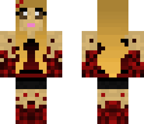 red and black girl