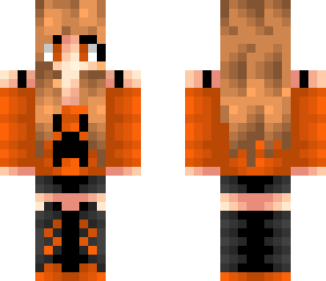 orange girl halloween
