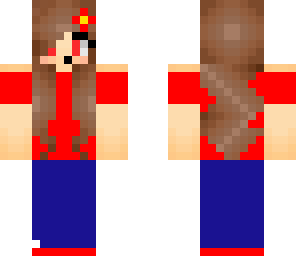 confused girl in red