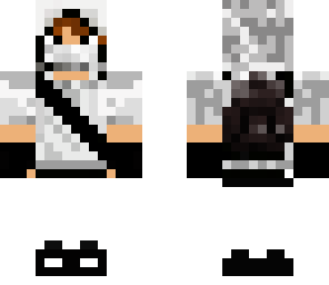 assasin with white skinny jeans