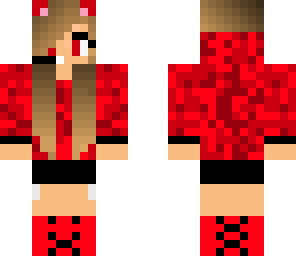 red gamer girl kitty