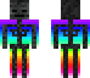 rainbow wither skeleton