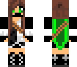 green cape ninja girl