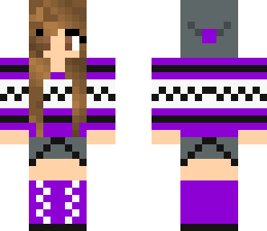 x-mas purple outfit