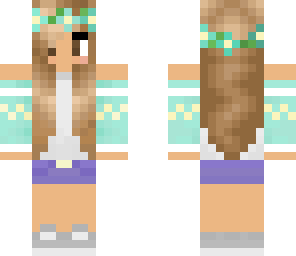 brown hair flower crown