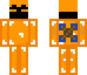 enderman in orangearmour