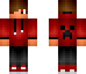 red hoodie teenager - male