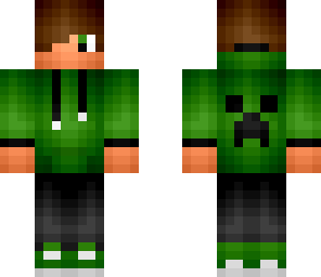 green hoodie teenager - female