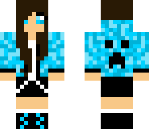 light blue creeper girl