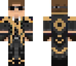 black cloak with goggles