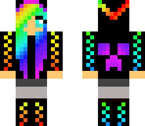 rainbow scene girl