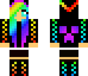 edit rainbow scene girl