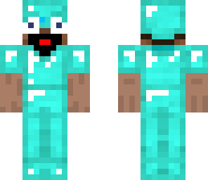 omg eyes diamond armor steve