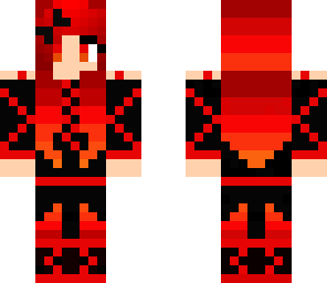 red techno girl