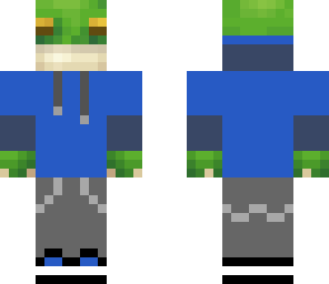 frog in hoodie