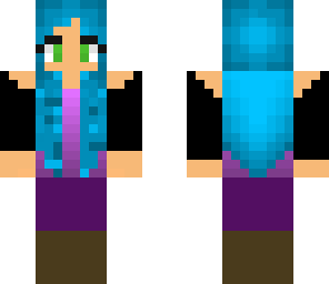 blue hair girl