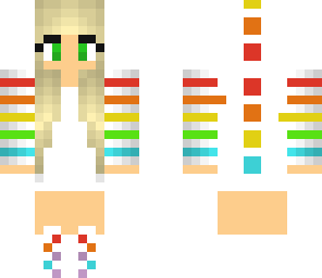 rainbow dino girl edited