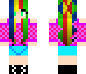 rainbow girl person