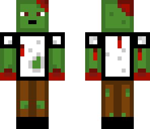 pixel zombie crowess with withe and black clothes