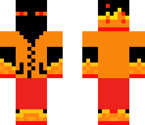 fire enderman with hoodie