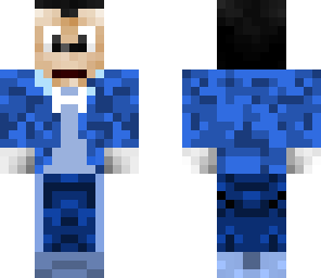 mickey mouse in blue tuxedo