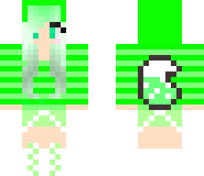mint green fox girl 2